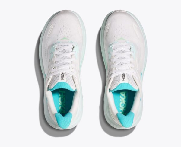 Hoka clifton 10 Women's White / Ciello Blue