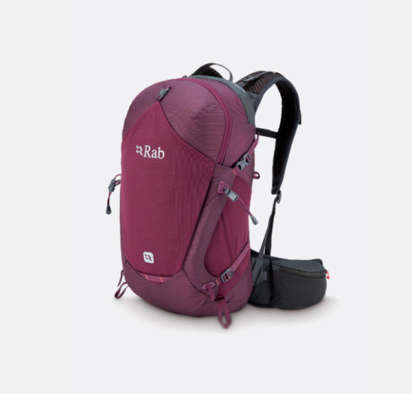 Rab protium ND18 Litre day pack Mulberry. Small pack for lightweight adventures for smaller people