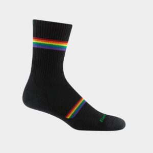 A black sock on a white background