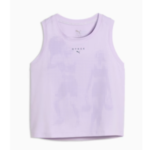 An image of the PUMA-x-HYROX-CLOUDSPUN ThermoAdapt Crop Tank on a white background